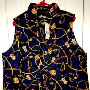 Luxury print light weight vest